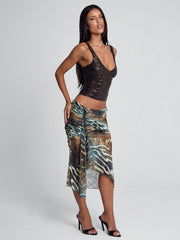 Roei Midi Skirt Mojave